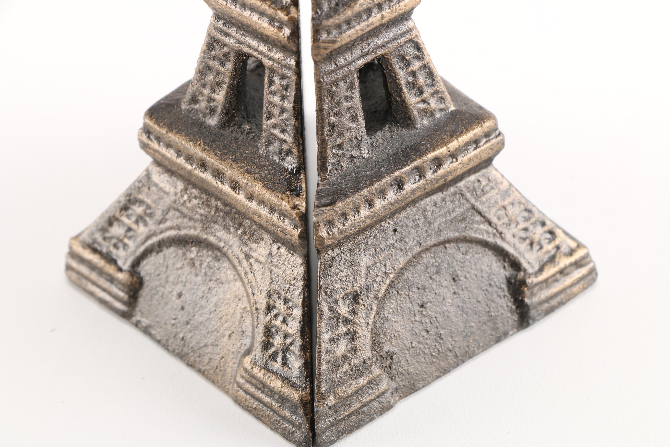 Cast Iron Eiffel Tower Bookends by Homart