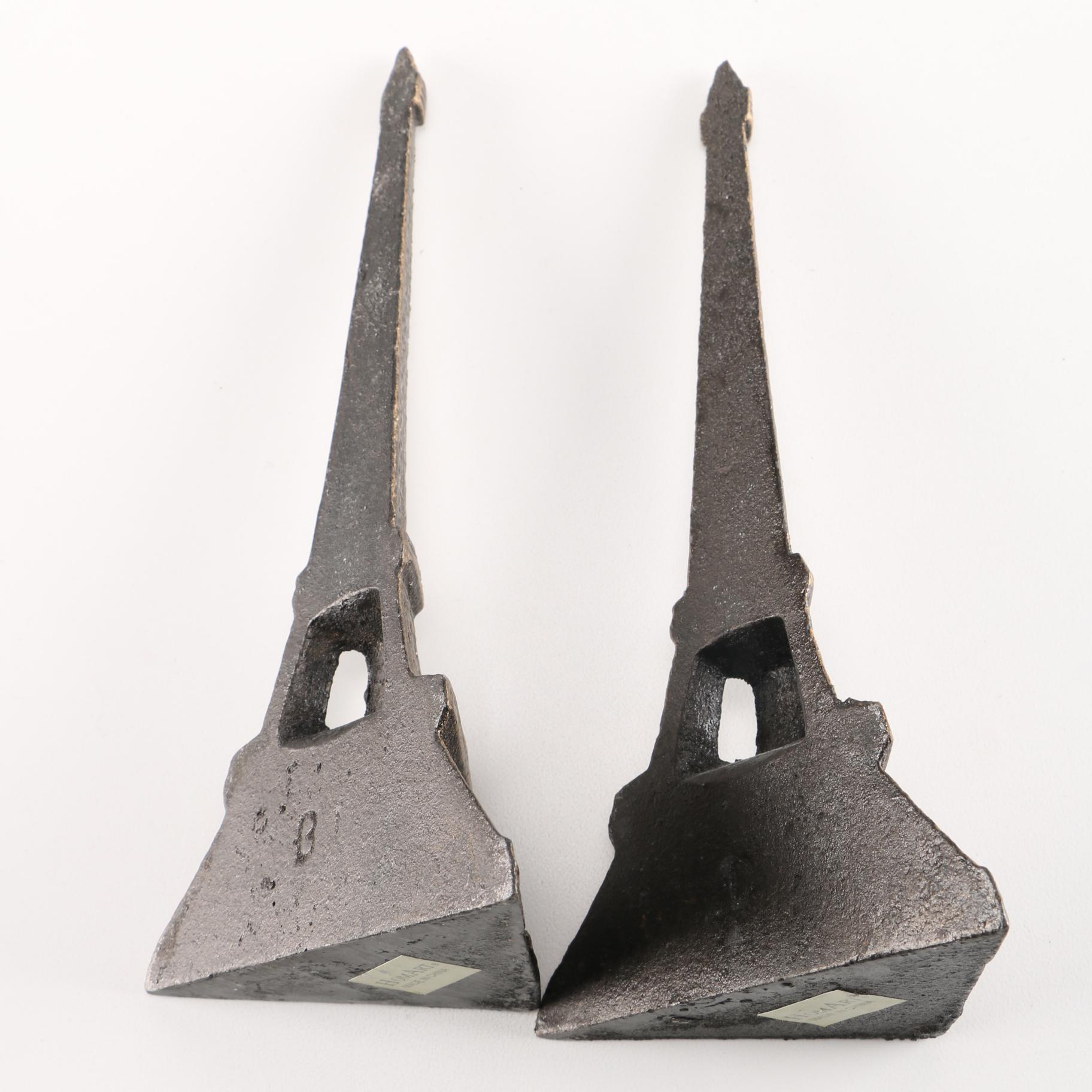 Cast Iron Eiffel Tower Bookends by Homart