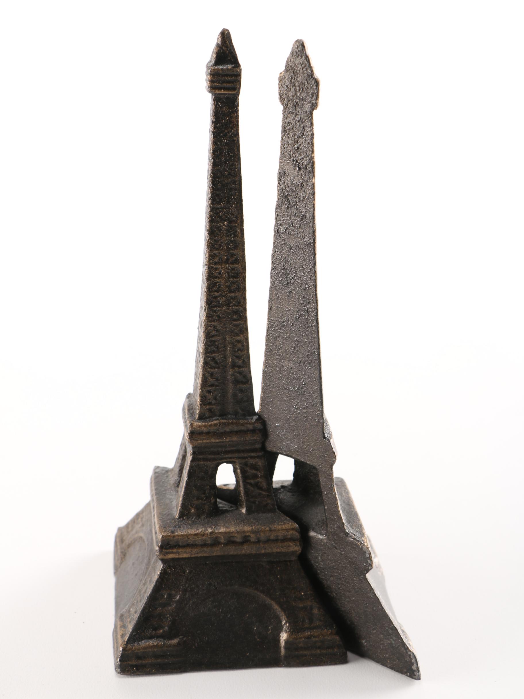 Cast Iron Eiffel Tower Bookends by Homart