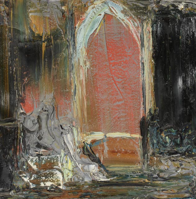 Joachim Probst Original 1971 Oil Painting on Canvas "Motif"