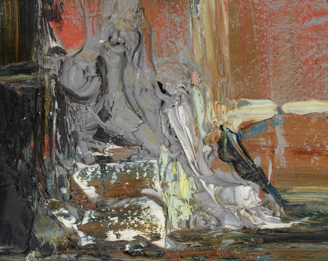 Joachim Probst Original 1971 Oil Painting on Canvas "Motif"