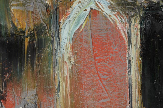 Joachim Probst Original 1971 Oil Painting on Canvas "Motif"