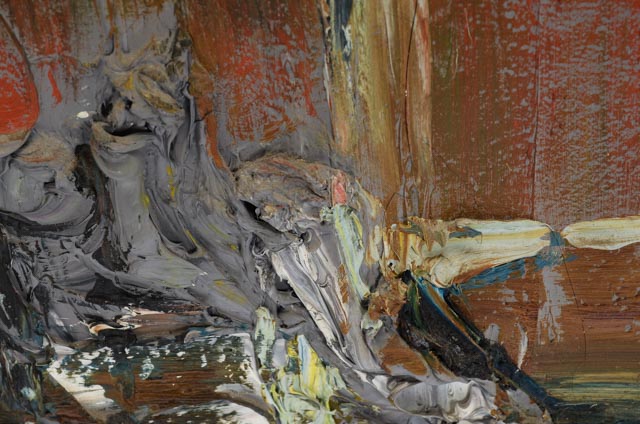 Joachim Probst Original 1971 Oil Painting on Canvas "Motif"