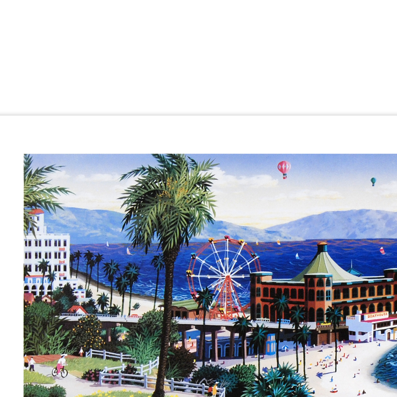Alexander Chen Limited Edition Signed Offset Lithograph "Santa Monica"