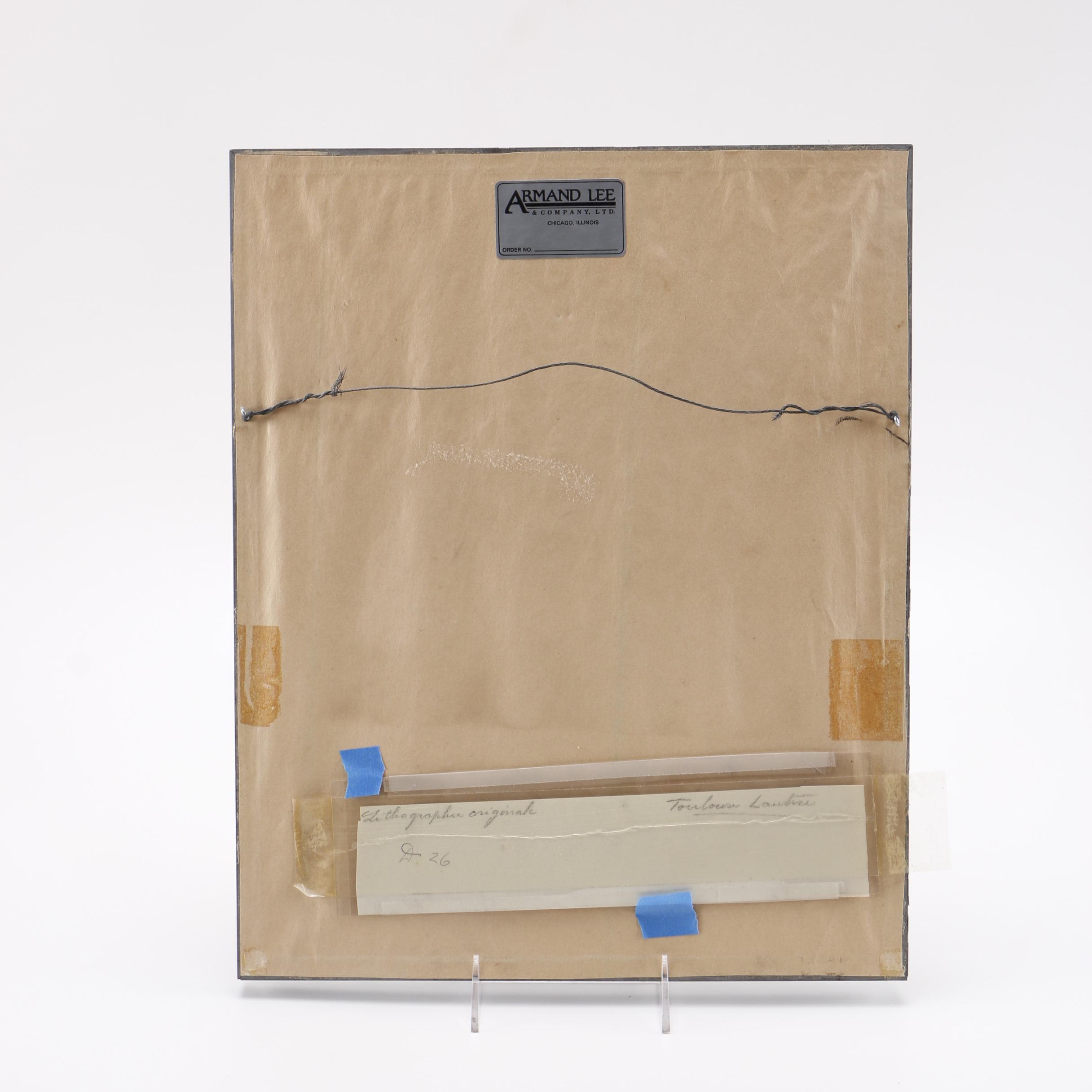 Henri Toulouse-Lautrec Lithograph "L'Entoleuse"