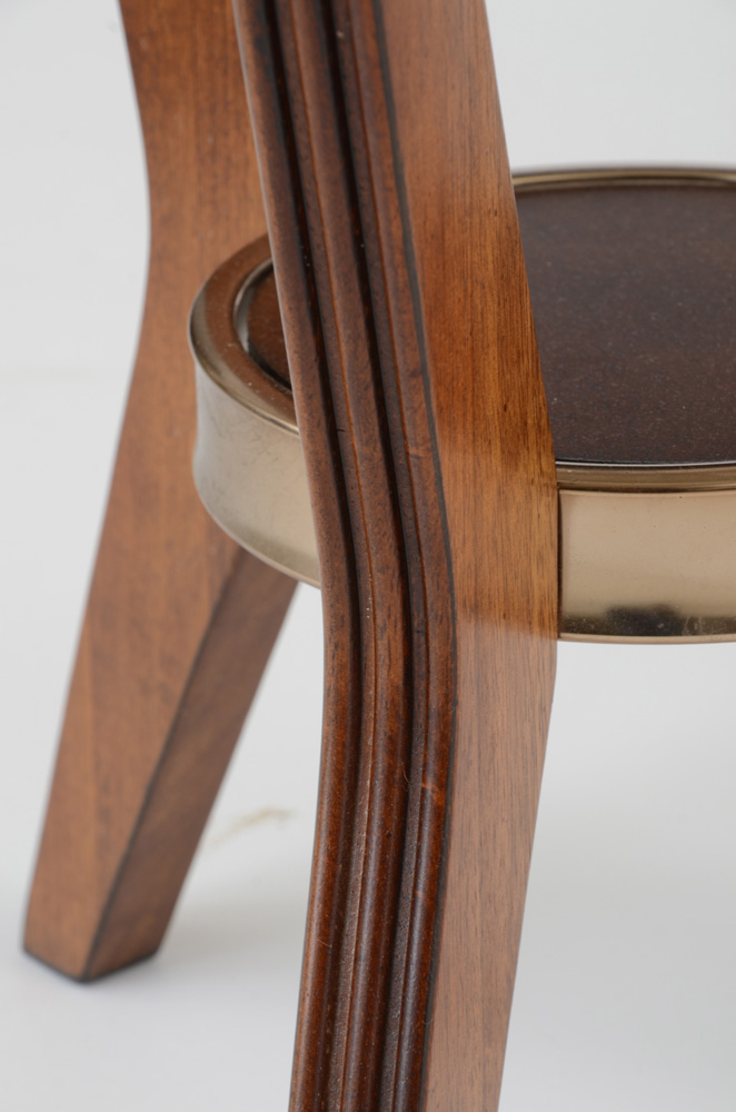 Pair of Modern Style Glass Top Side Tables