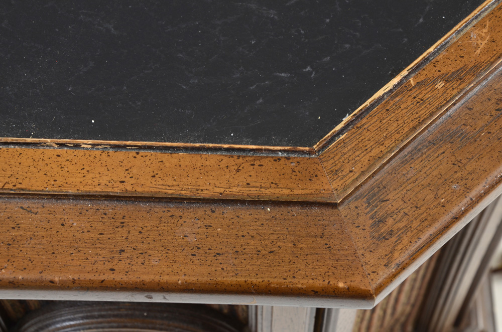 Mid-Century Mediterranean Style Octagonal Stereo Table