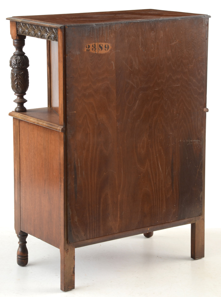 1920s Jacobean Style Bar Cabinet