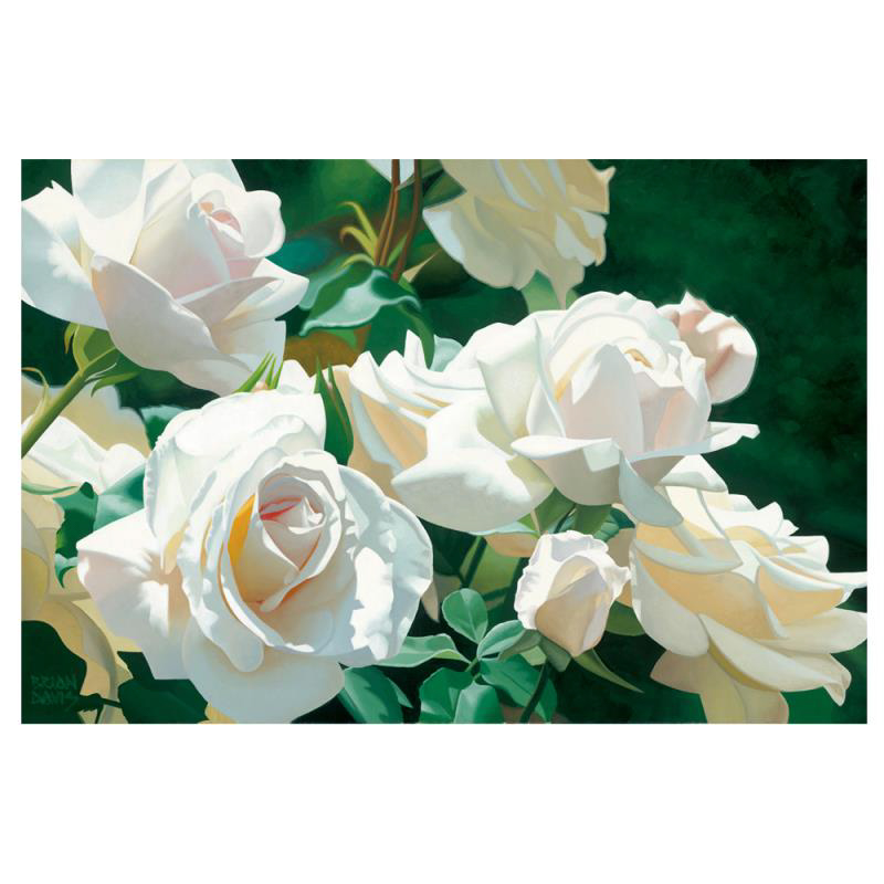 Brian Davis Signed Limited Edition Giclee on Canvas "French Lace Garden"