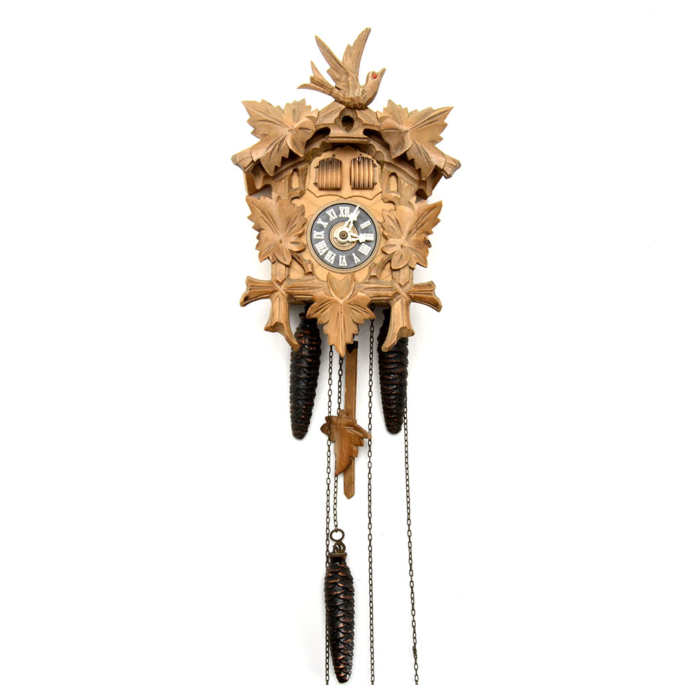 Vintage German Cuckoo Clock with "Lily Marleen" Musical Movement