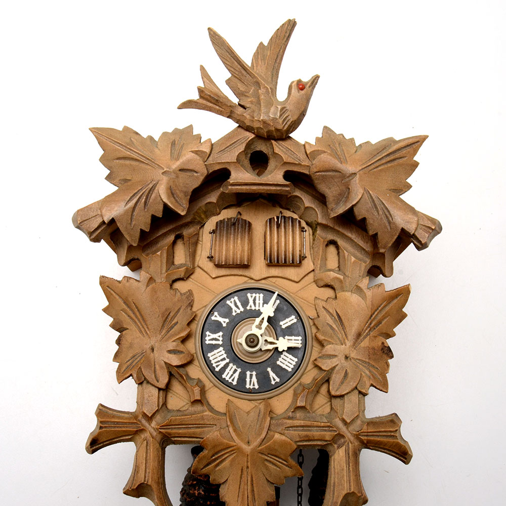 Vintage German Cuckoo Clock with "Lily Marleen" Musical Movement