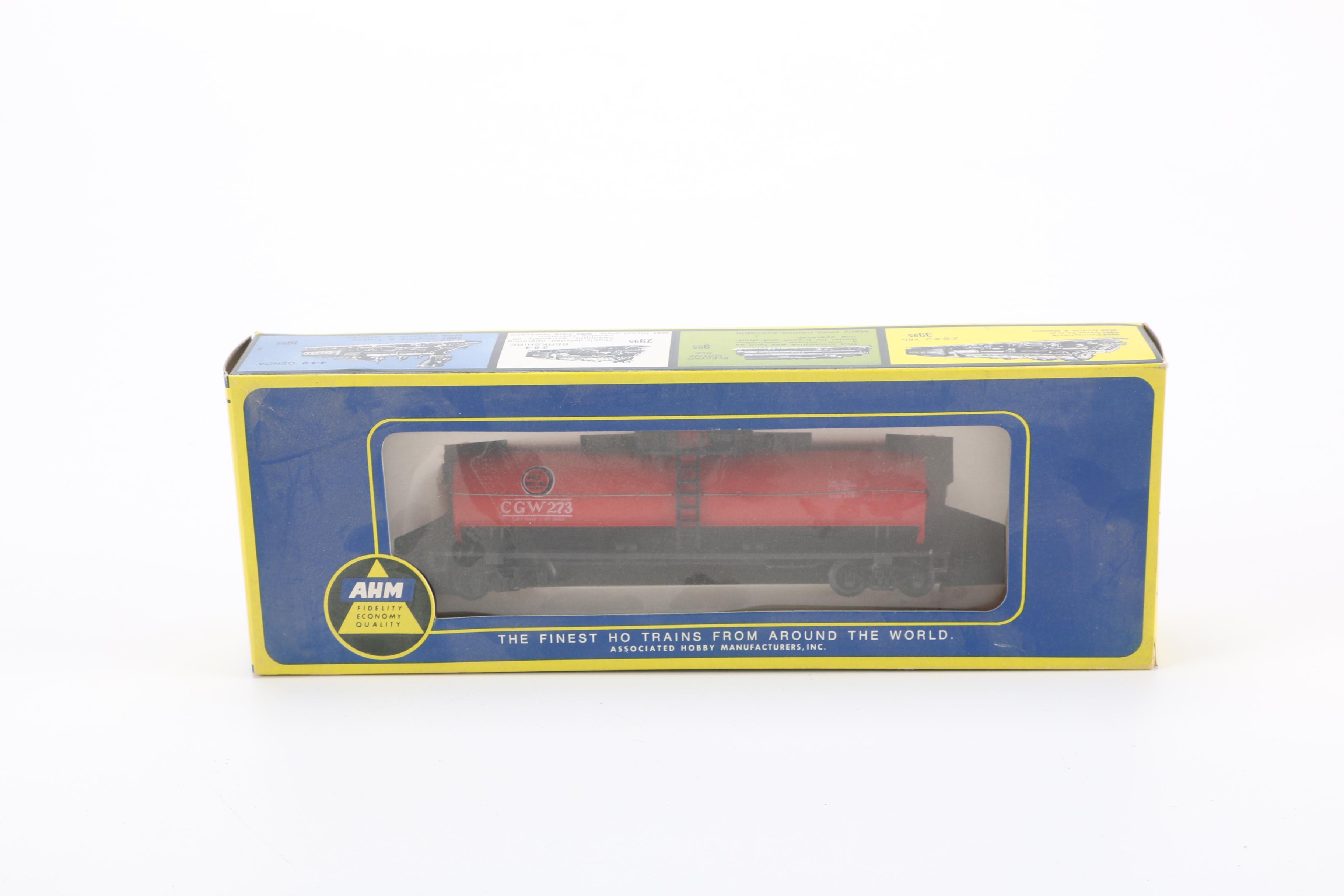 Collection of AHM trains