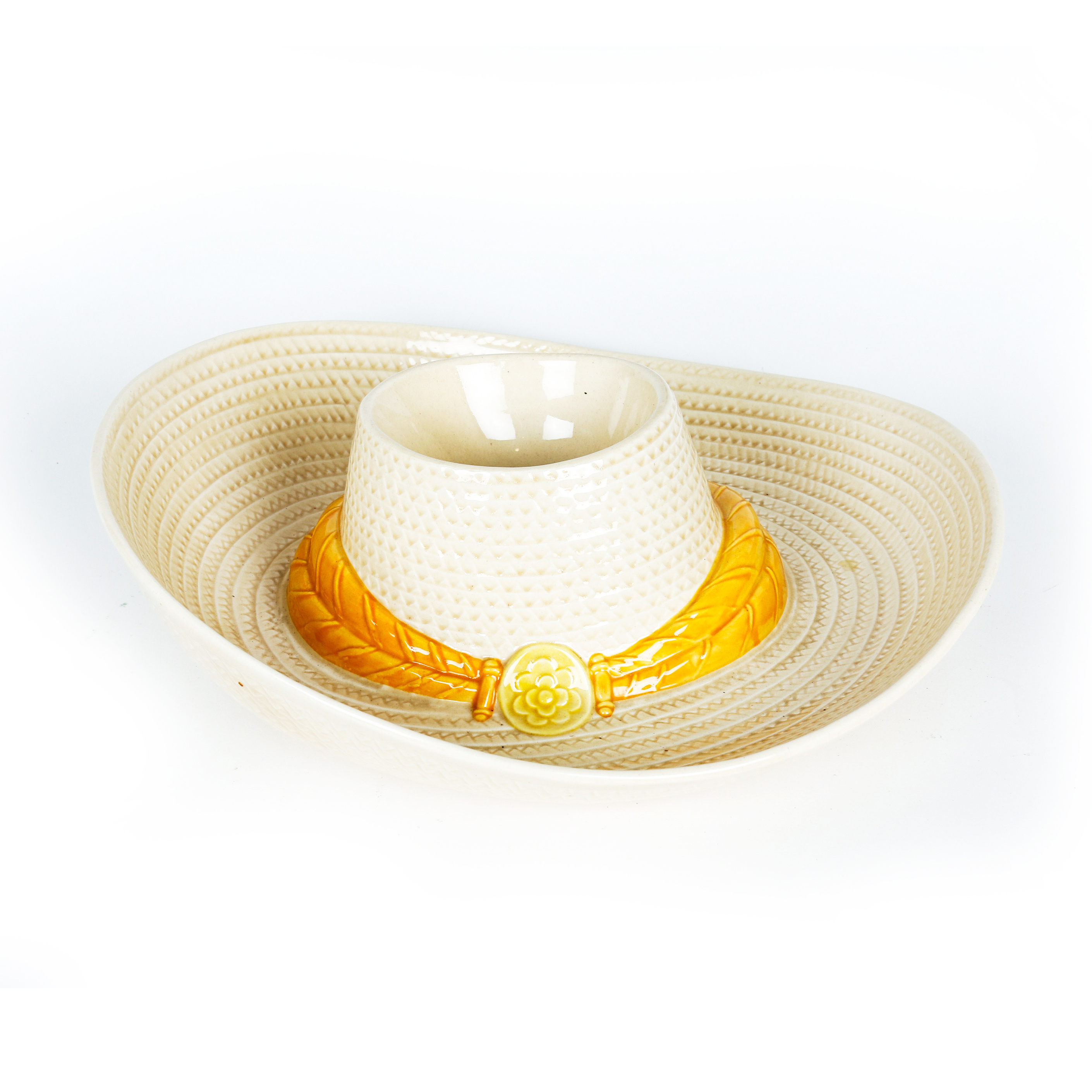 Metlox Appetizer Server in the Shape of a Sombrero