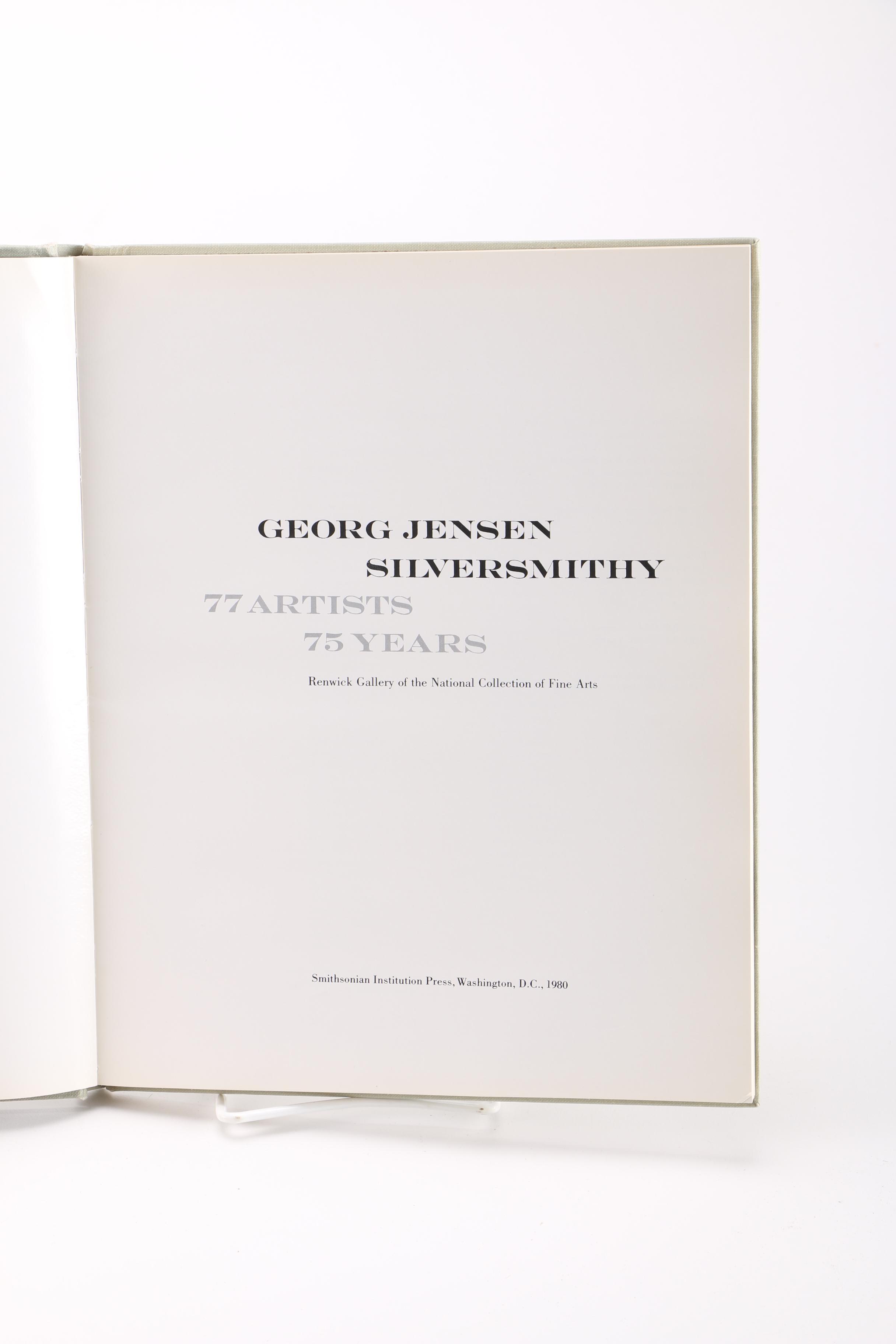 Jorgen Jensen Pewter Napkin Rings and Georg Jensen Book