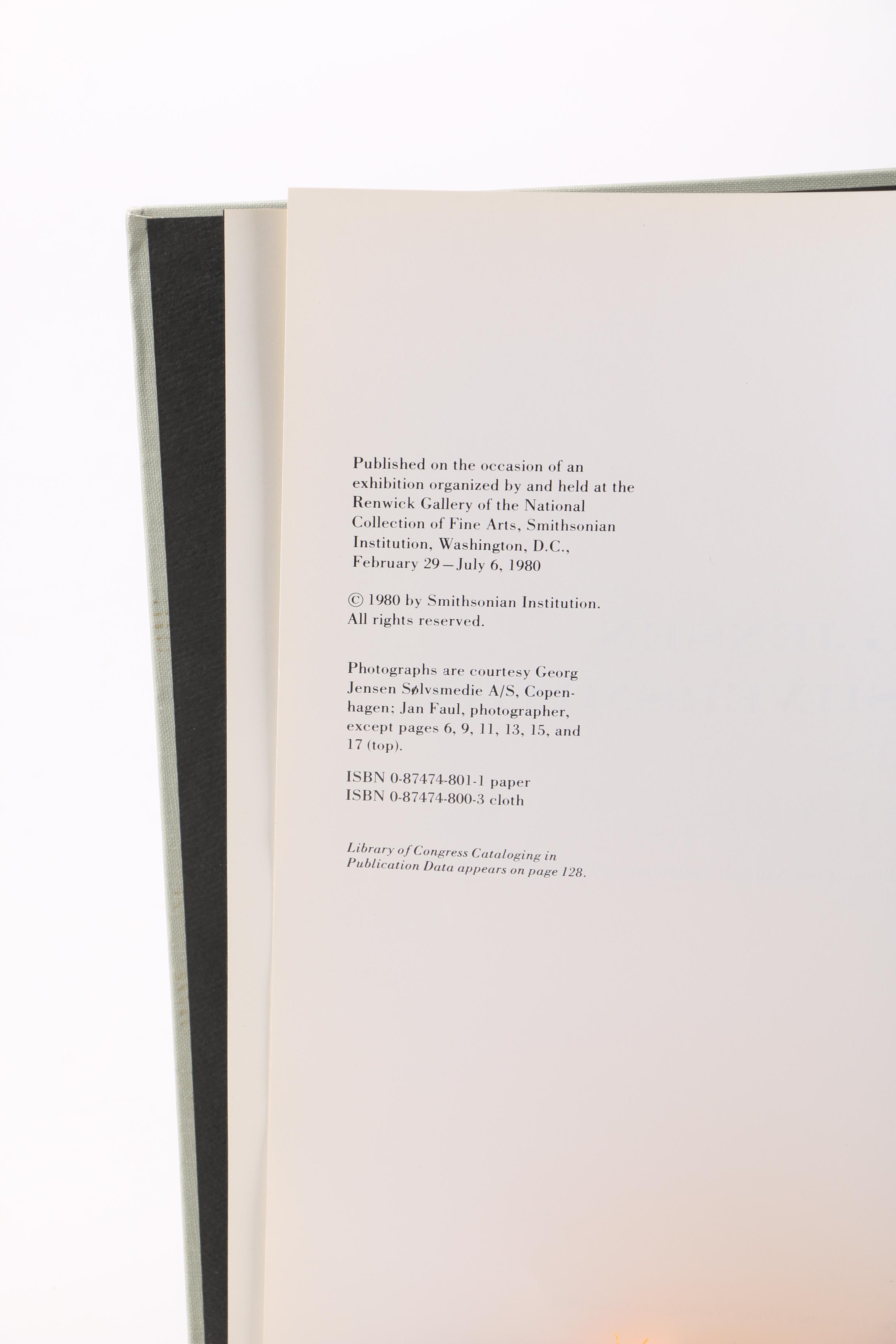 Jorgen Jensen Pewter Napkin Rings and Georg Jensen Book