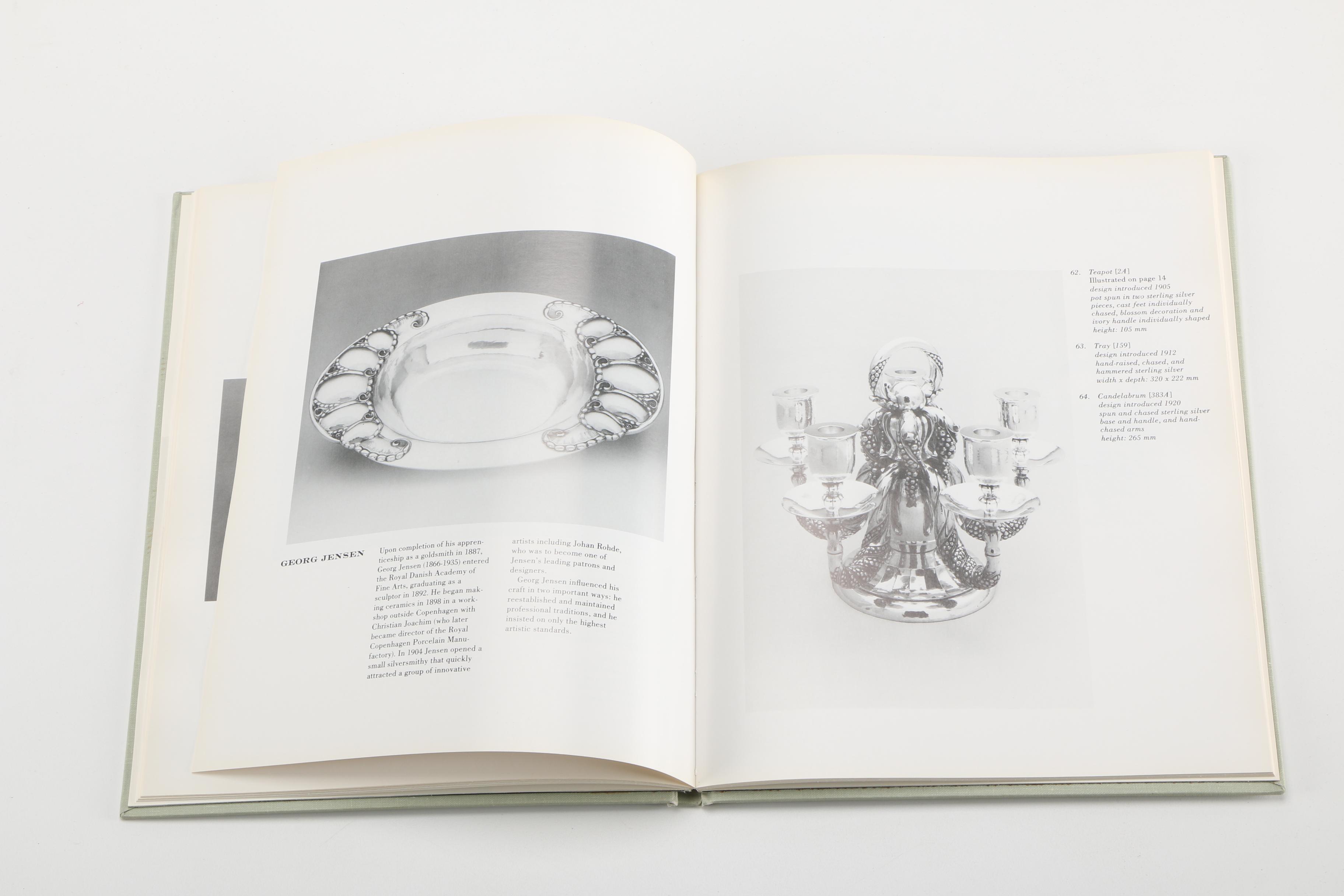 Jorgen Jensen Pewter Napkin Rings and Georg Jensen Book