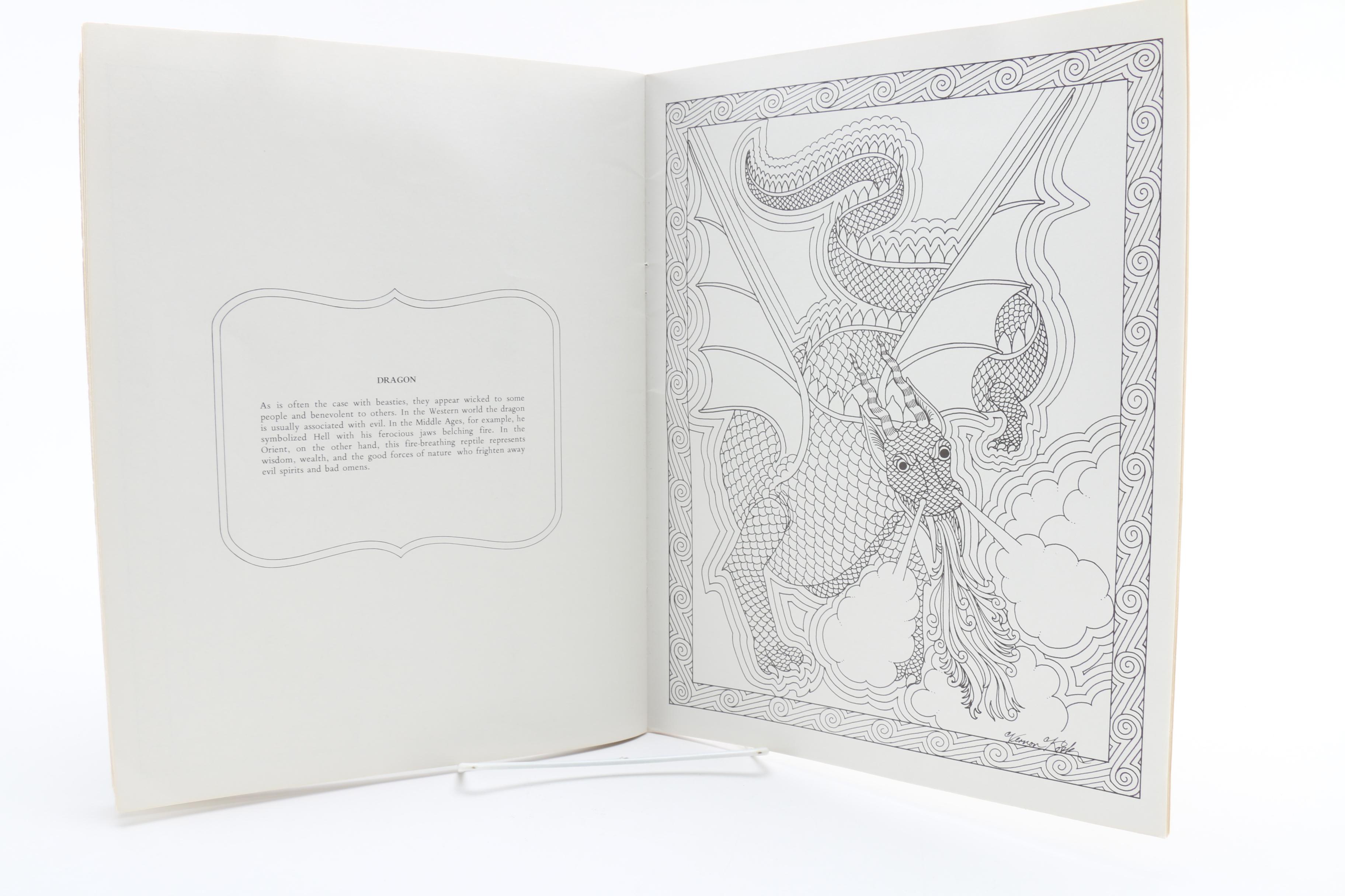 Vintage "Beasties" Coloring Book