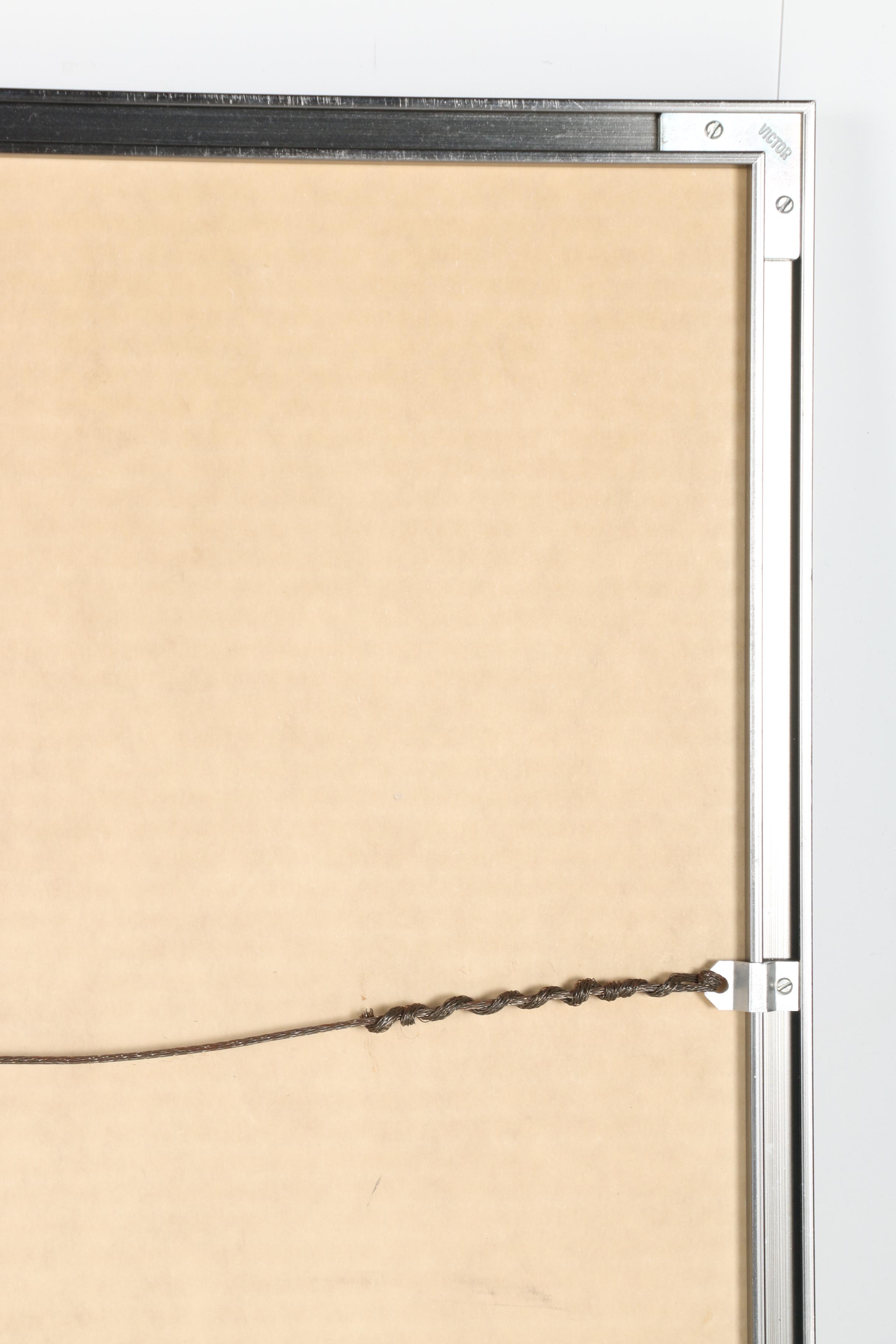 Elen Touching 1982 Embossed Etching Exhibition Poster