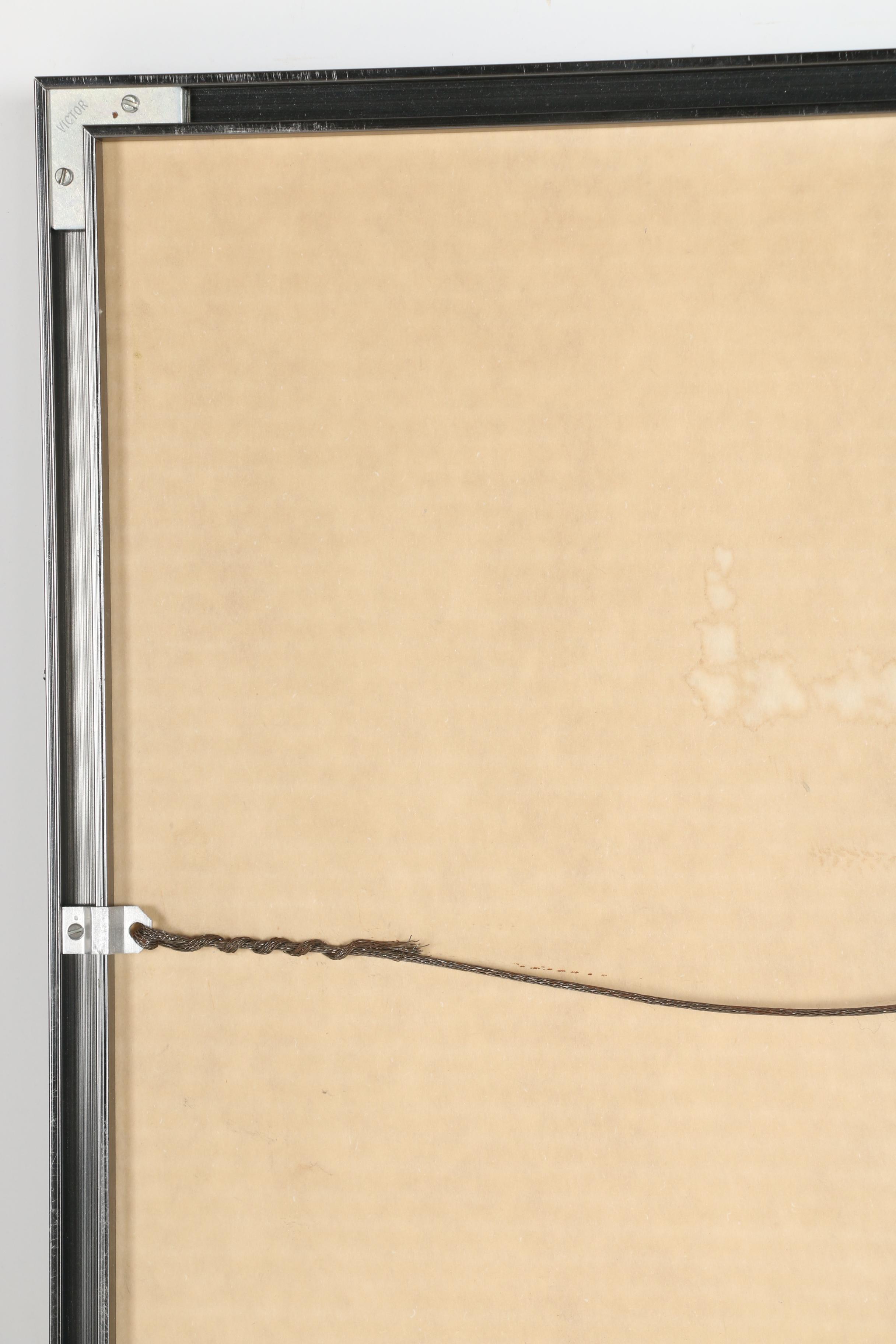 Elen Touching 1982 Embossed Etching Exhibition Poster