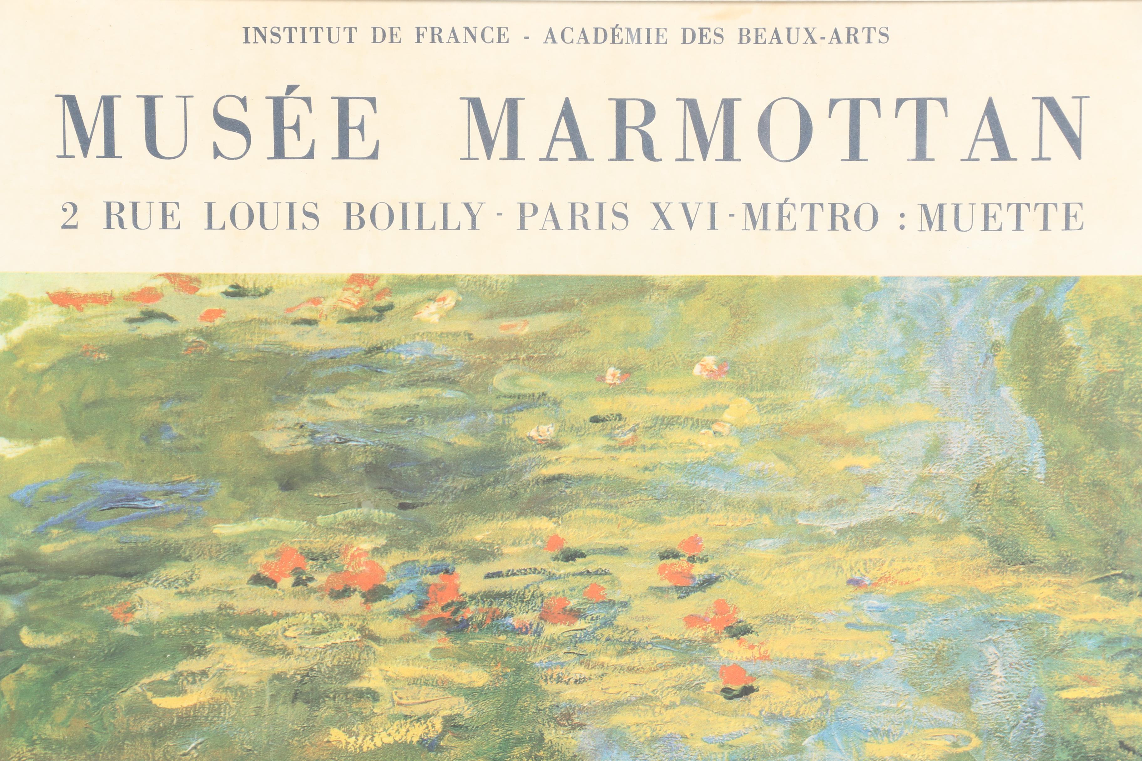 Musee Marmottan Claude Monet Exhibition Poster
