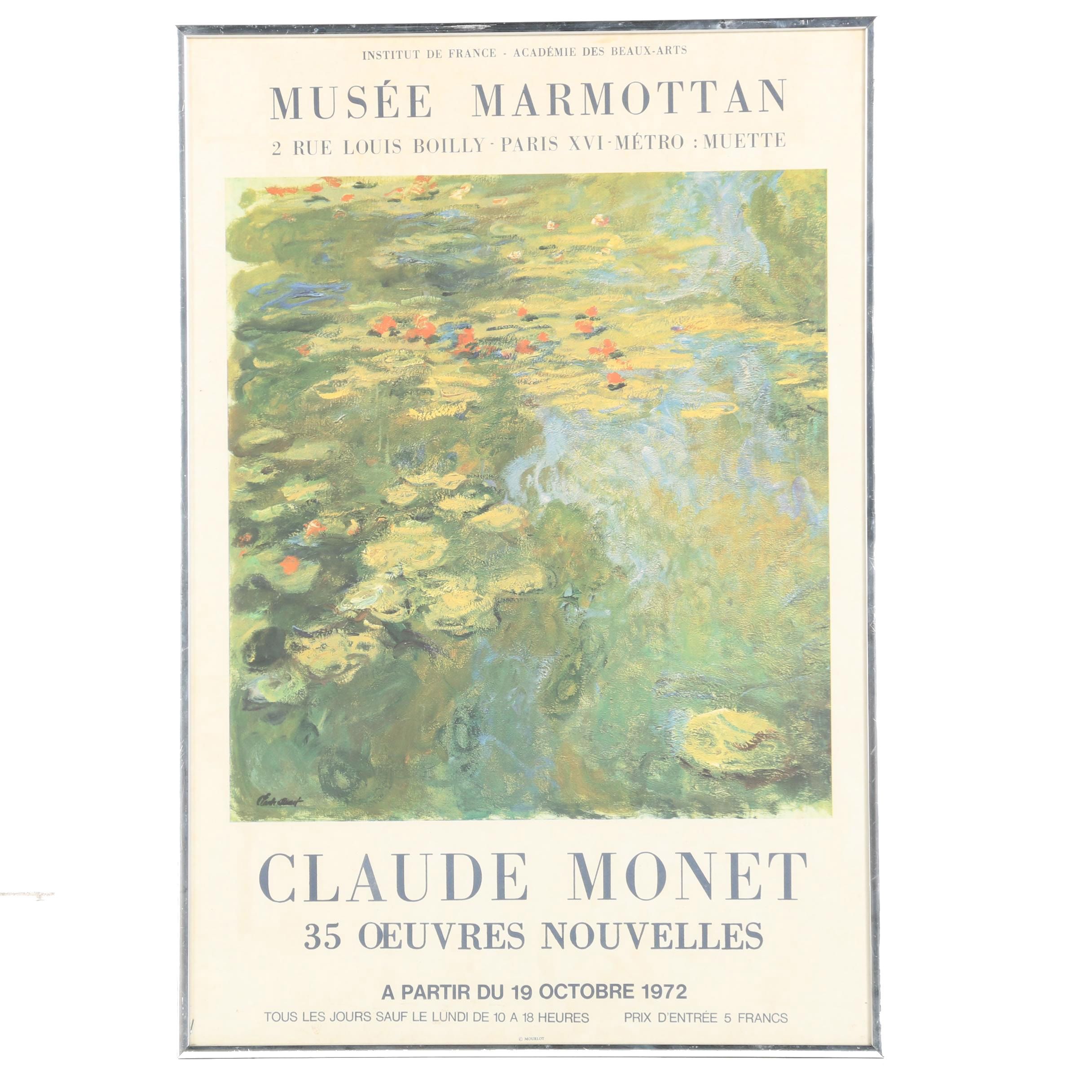 Musee Marmottan Claude Monet Exhibition Poster