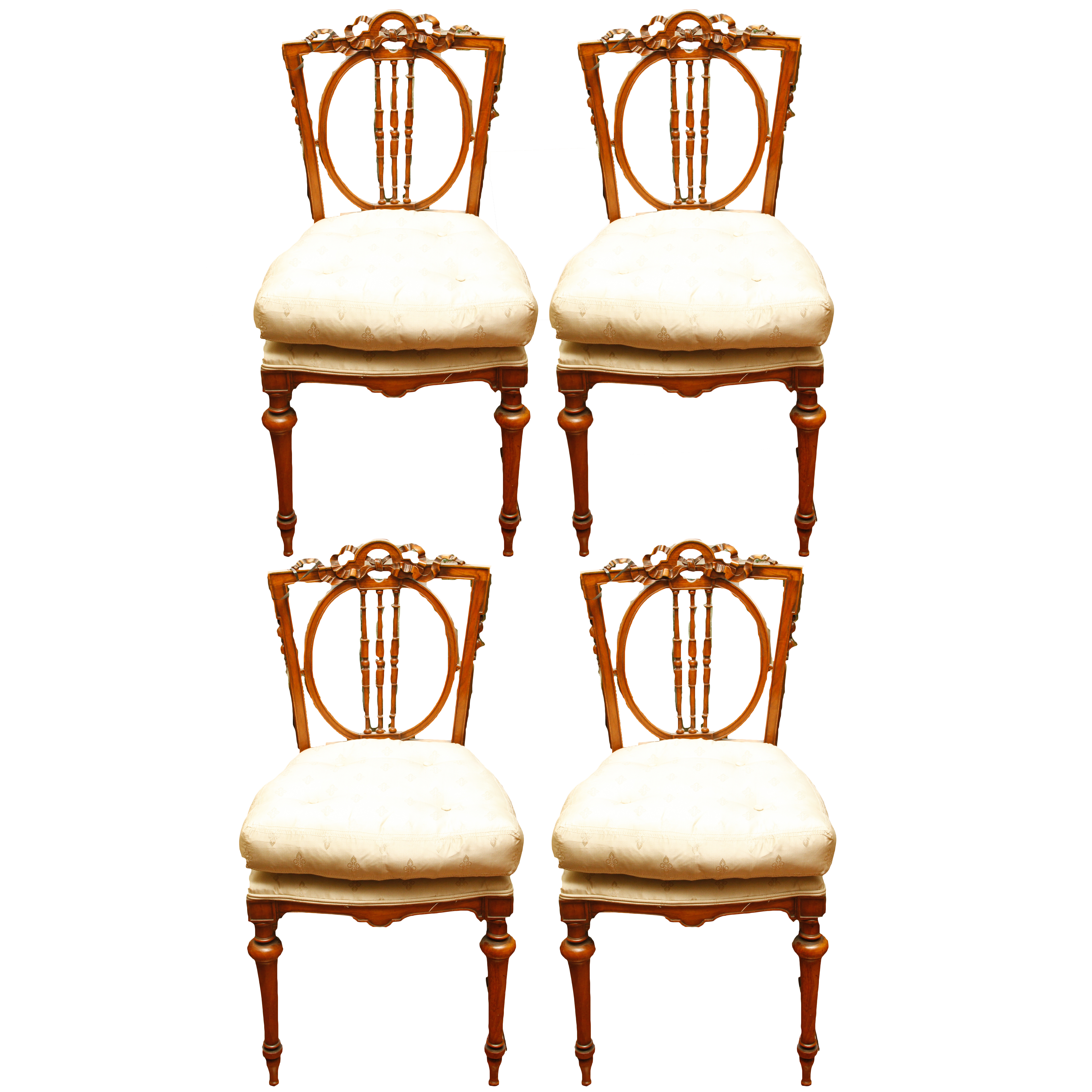 Vintage Louis XVI Style Dining Chairs