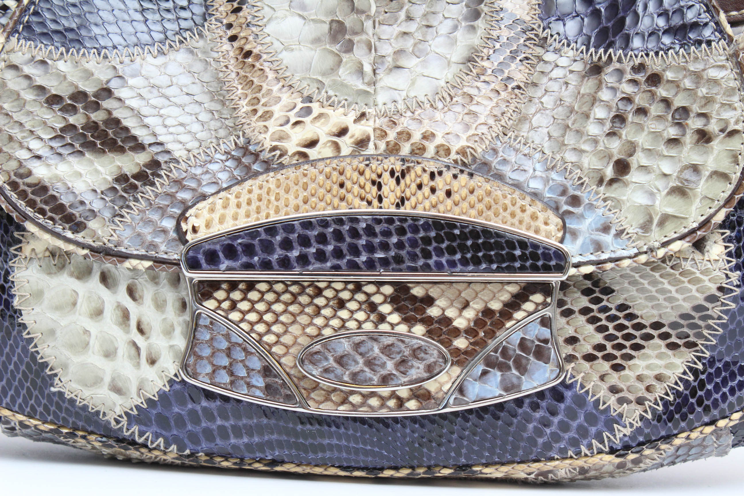 Prada Python Patch Pitone Shoulder Bag