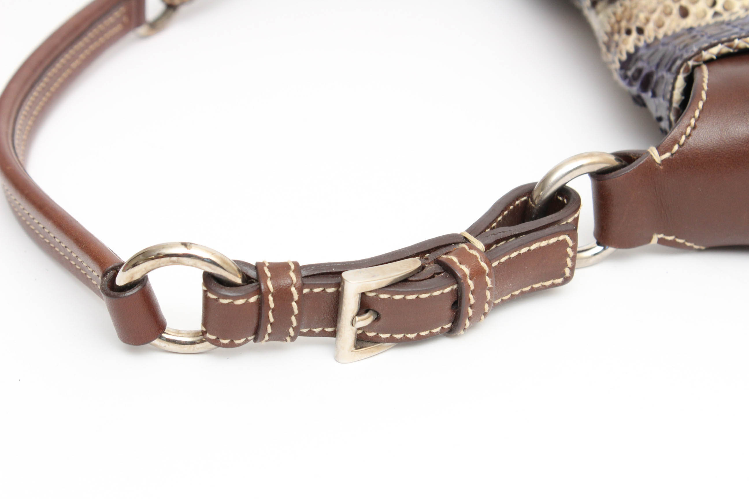 Prada Python Patch Pitone Shoulder Bag