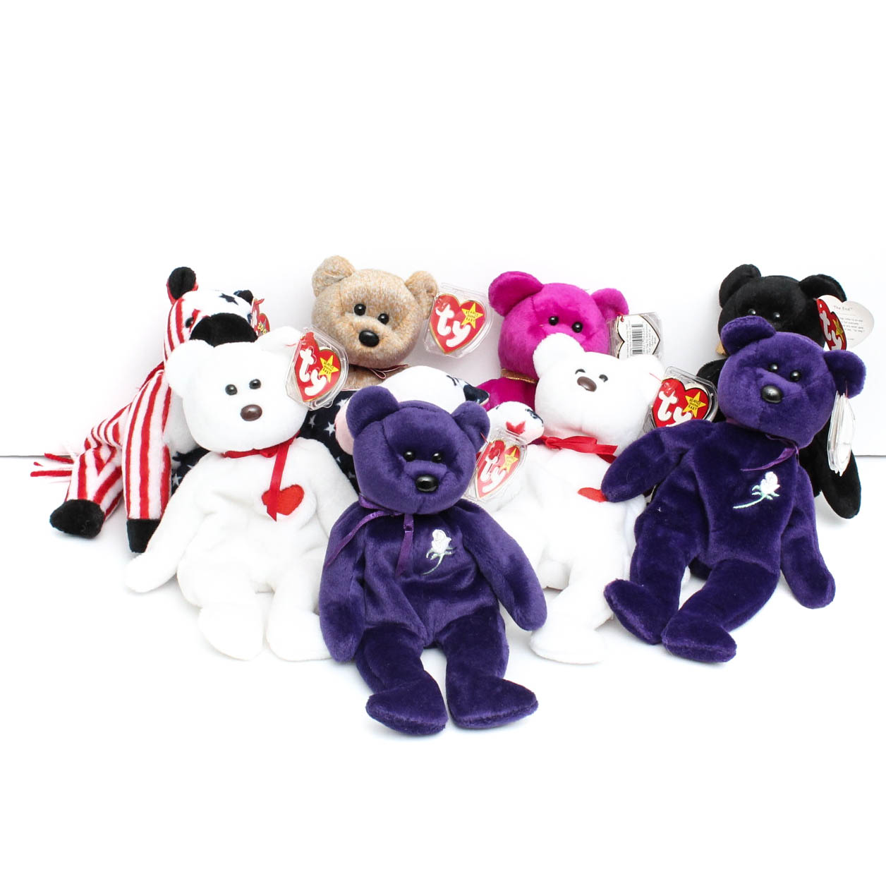 Ty Beanie Baby Bear Collection Featuring Princess Bears