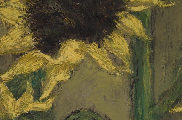 Cora Rupp Original 1969 Acrylic Painting "Sunflowers"