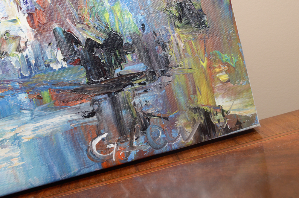 Original Oil on Canvas Painting of US Capitol Building