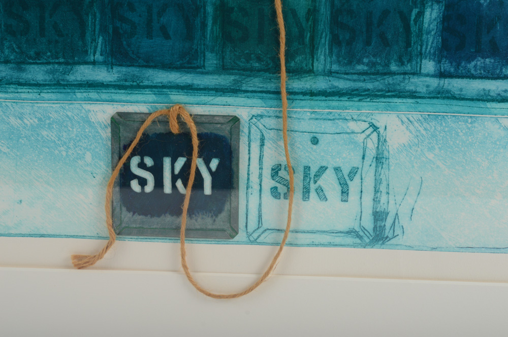 Joe Tilson Mixed Media "Sky Mantra"
