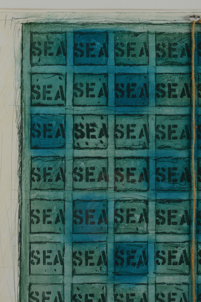 Joe Tilson Mixed Media "Sea Mantra"