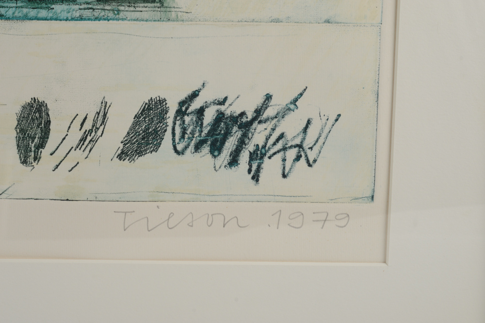 Joe Tilson Mixed Media "Sea Mantra"