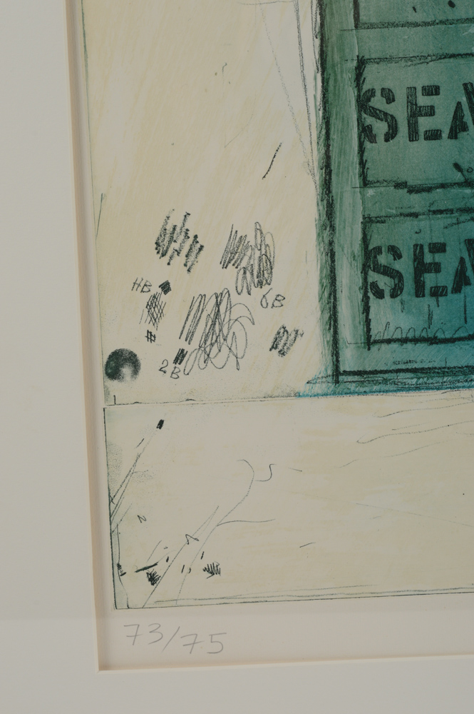 Joe Tilson Mixed Media "Sea Mantra"