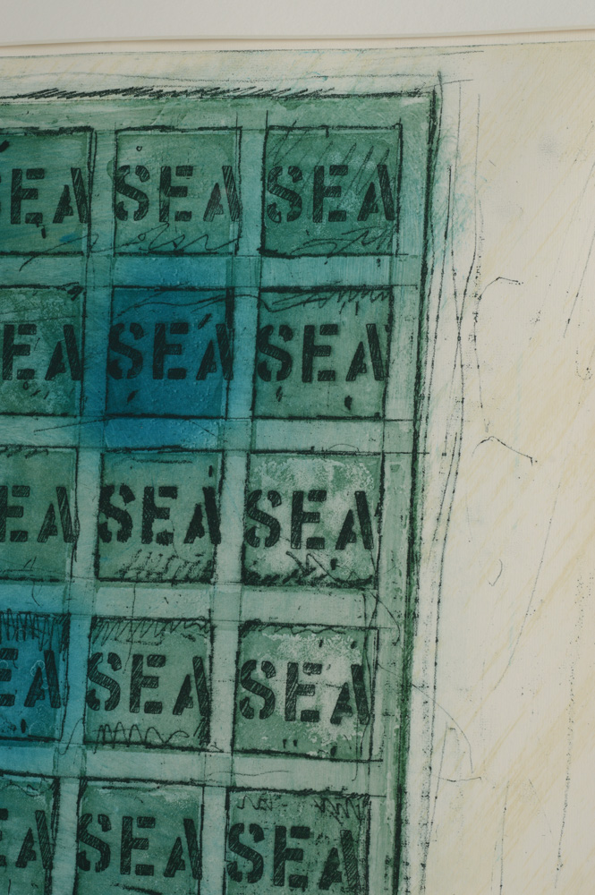 Joe Tilson Mixed Media "Sea Mantra"