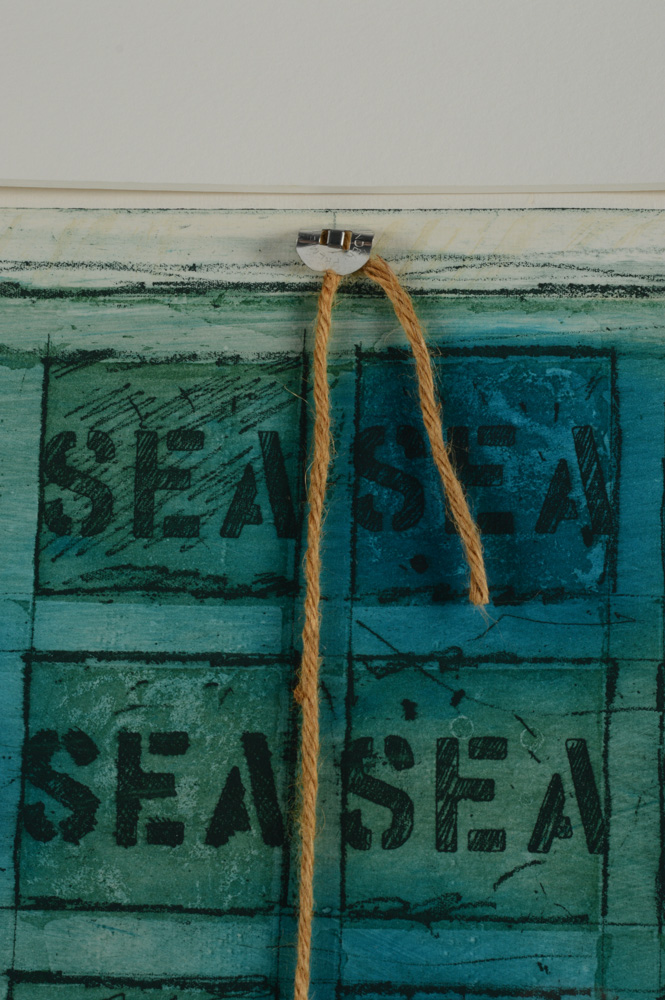 Joe Tilson Mixed Media "Sea Mantra"