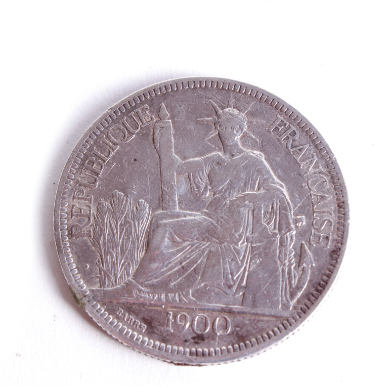 1900 French Indo China Silver Piastre