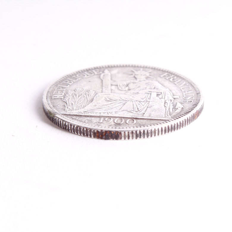 1900 French Indo China Silver Piastre
