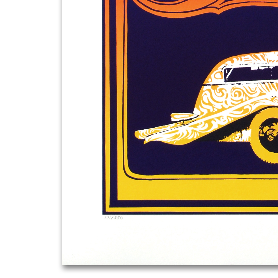 Stanley Mouse Signed Limited Edition Lithograph on Paper "Cosmic Car Show"