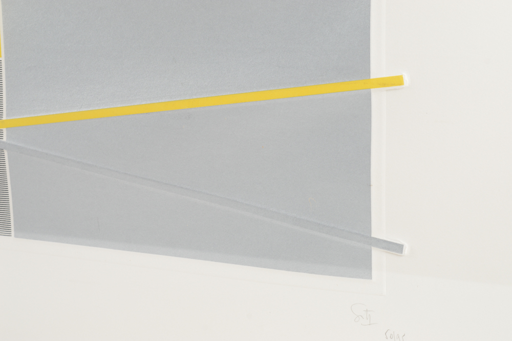 Jesus Rafael Soto Limited Edition Embossed Serigraph "Composition 4"