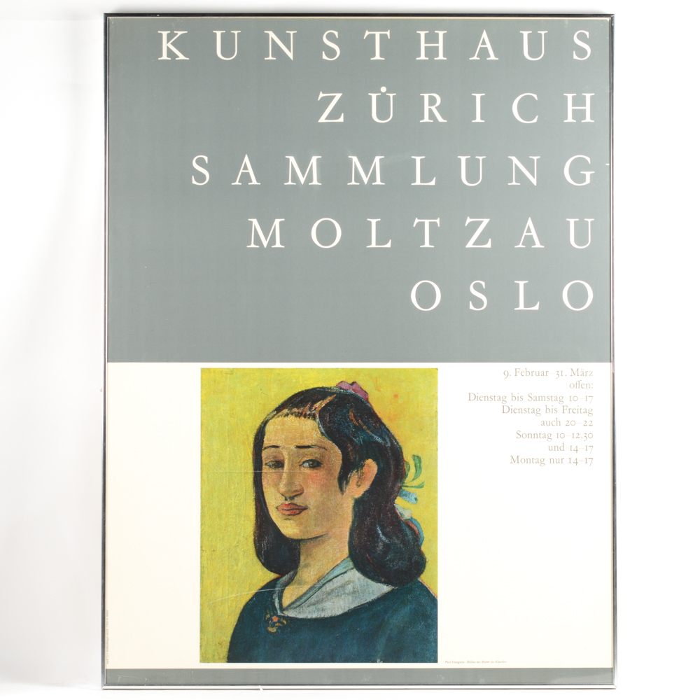 Gallery Poster "Sammlund Moltzau Oslo" Kunsthaus Zurich