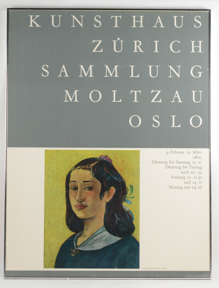 Gallery Poster "Sammlund Moltzau Oslo" Kunsthaus Zurich