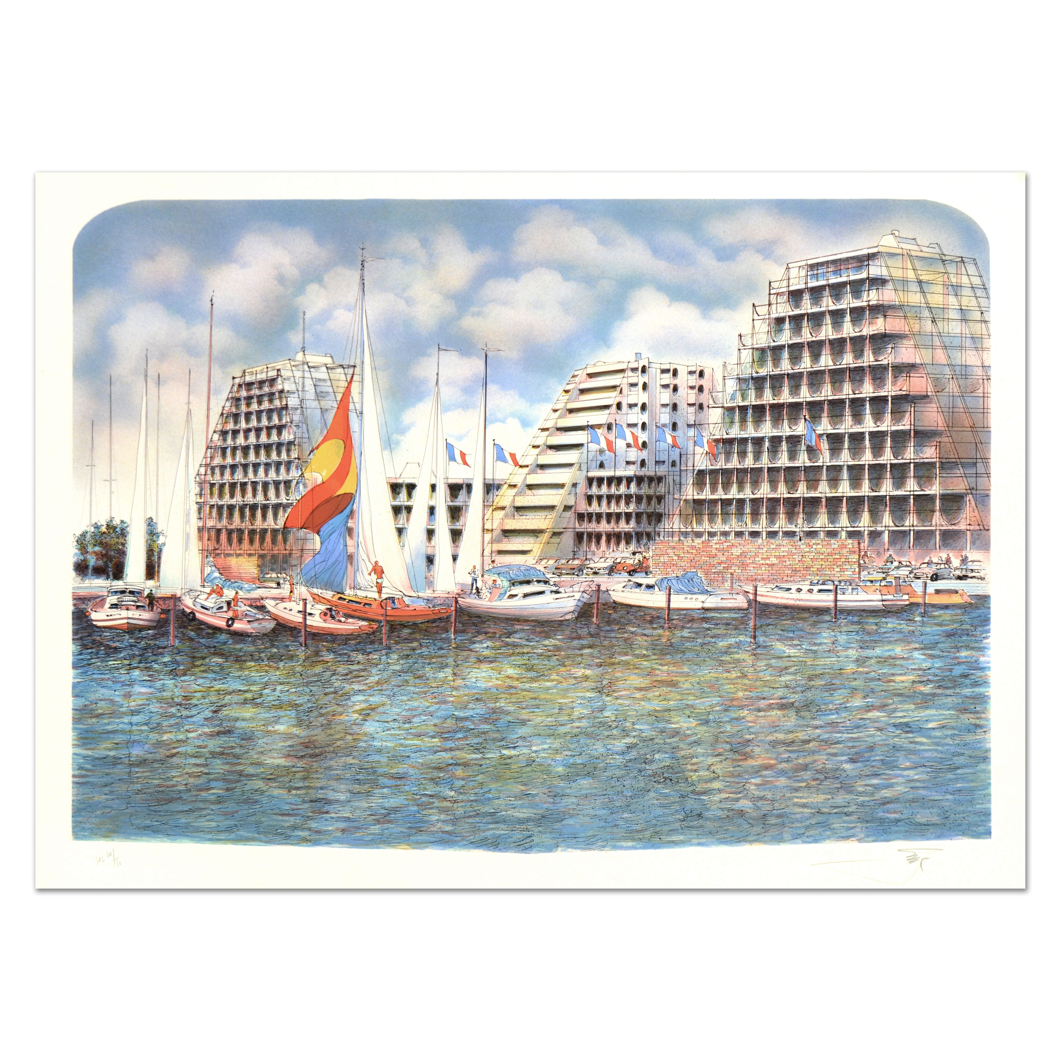 Rolf Rafflewski Signed Limited Edition Lithograph on Paper "Grand Motte"