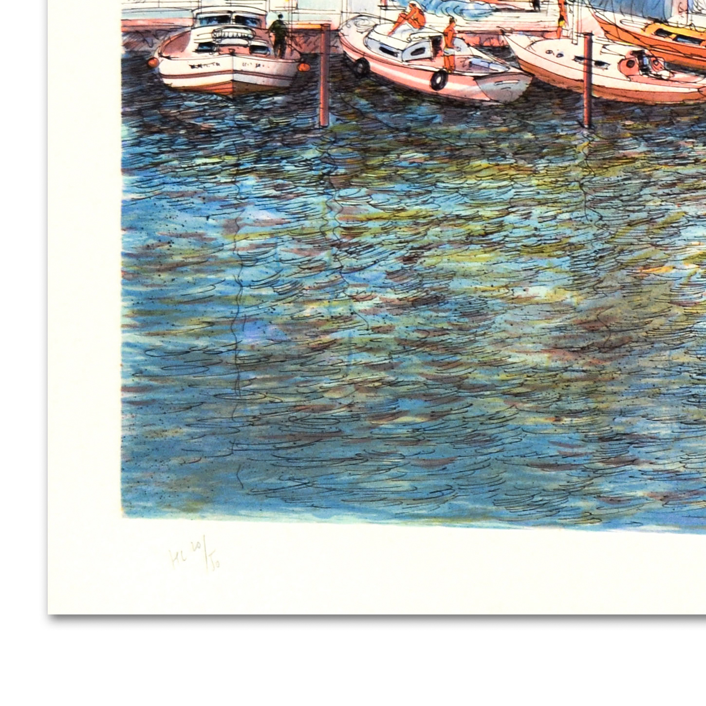 Rolf Rafflewski Signed Limited Edition Lithograph on Paper "Grand Motte"