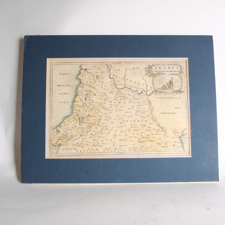 Reproduction of 18th Century Engraved Map of the Middle East