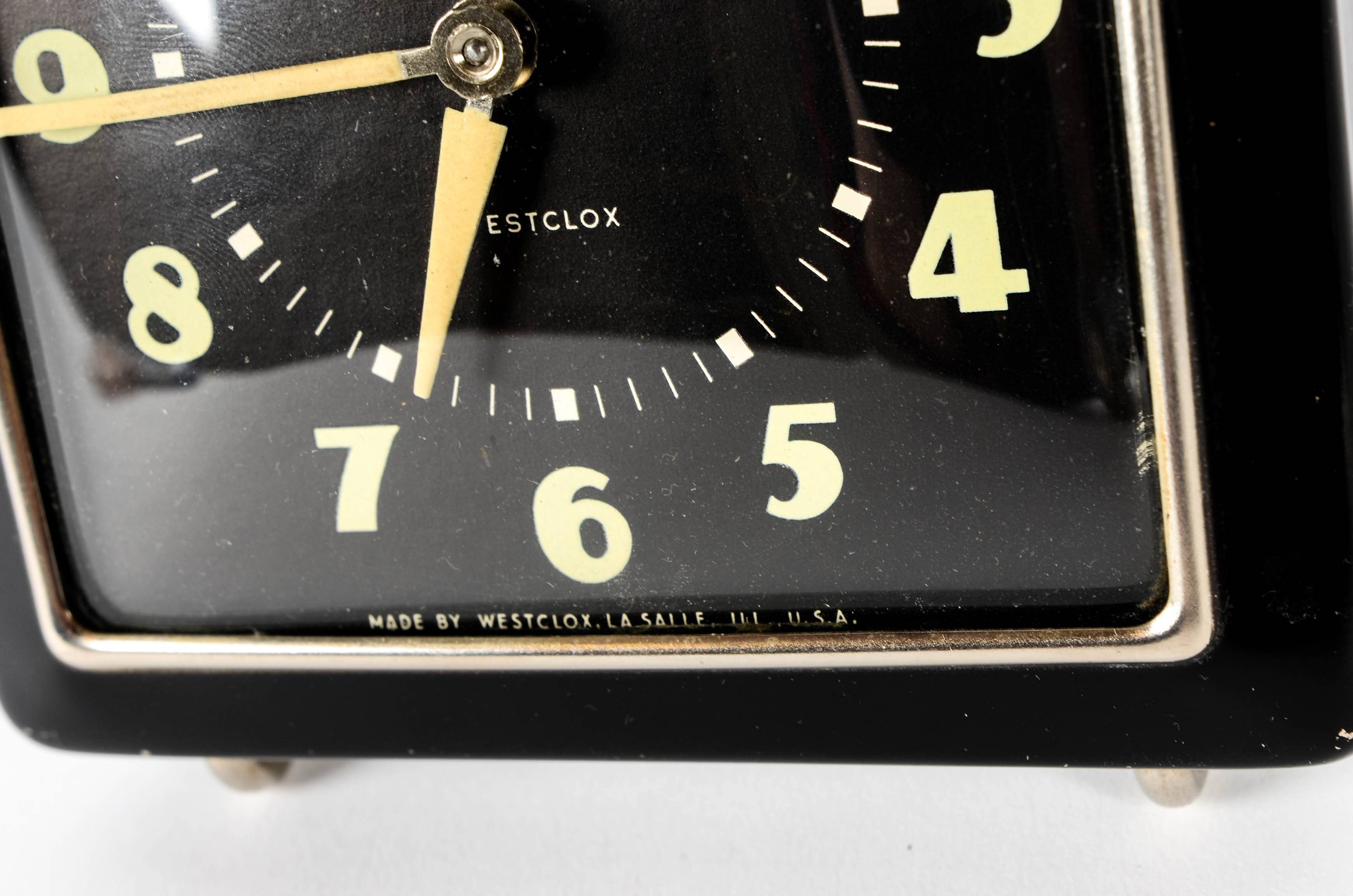 Westclox Alarm Clock and Clock Face Paperweight