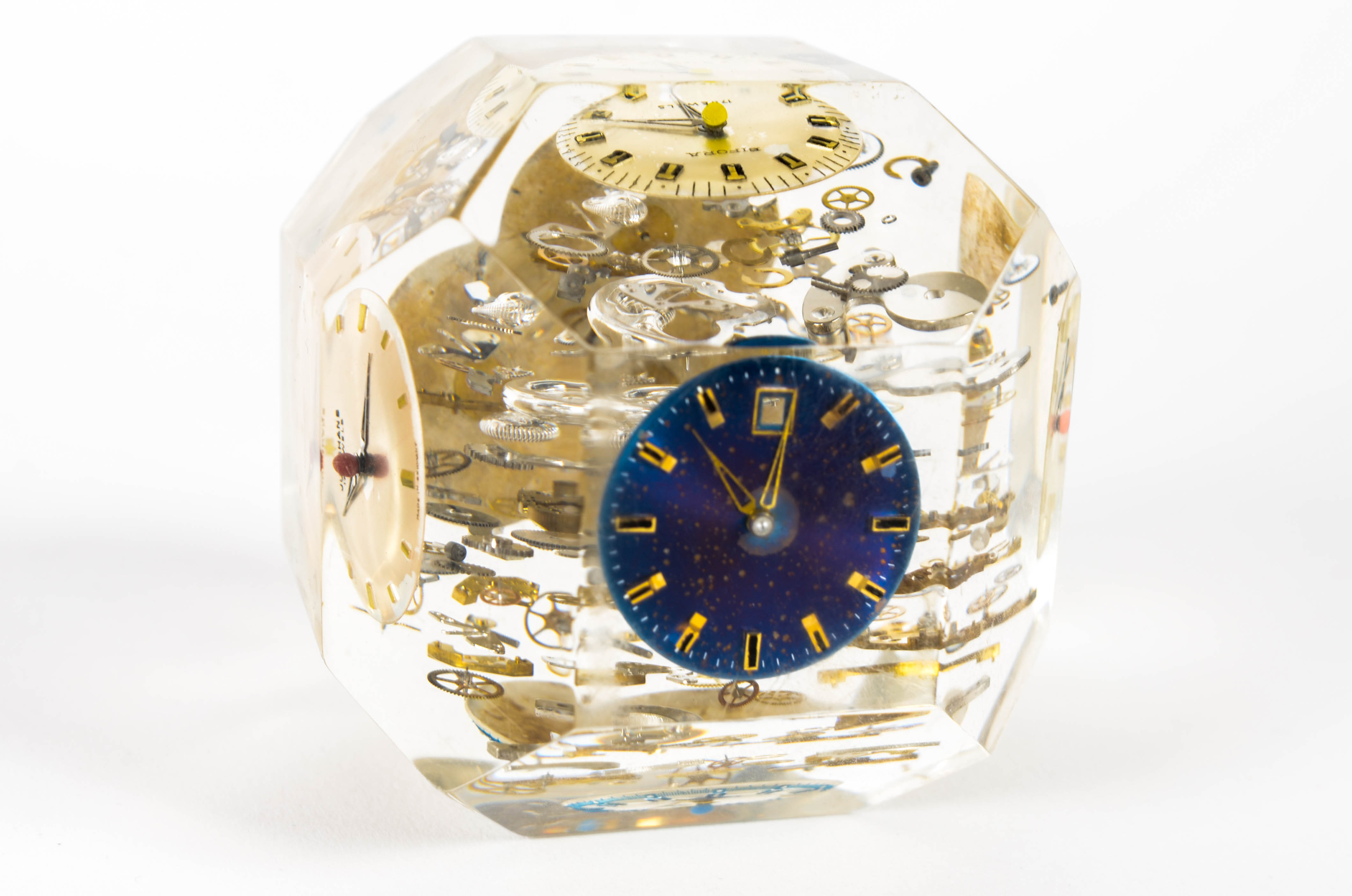 Westclox Alarm Clock and Clock Face Paperweight