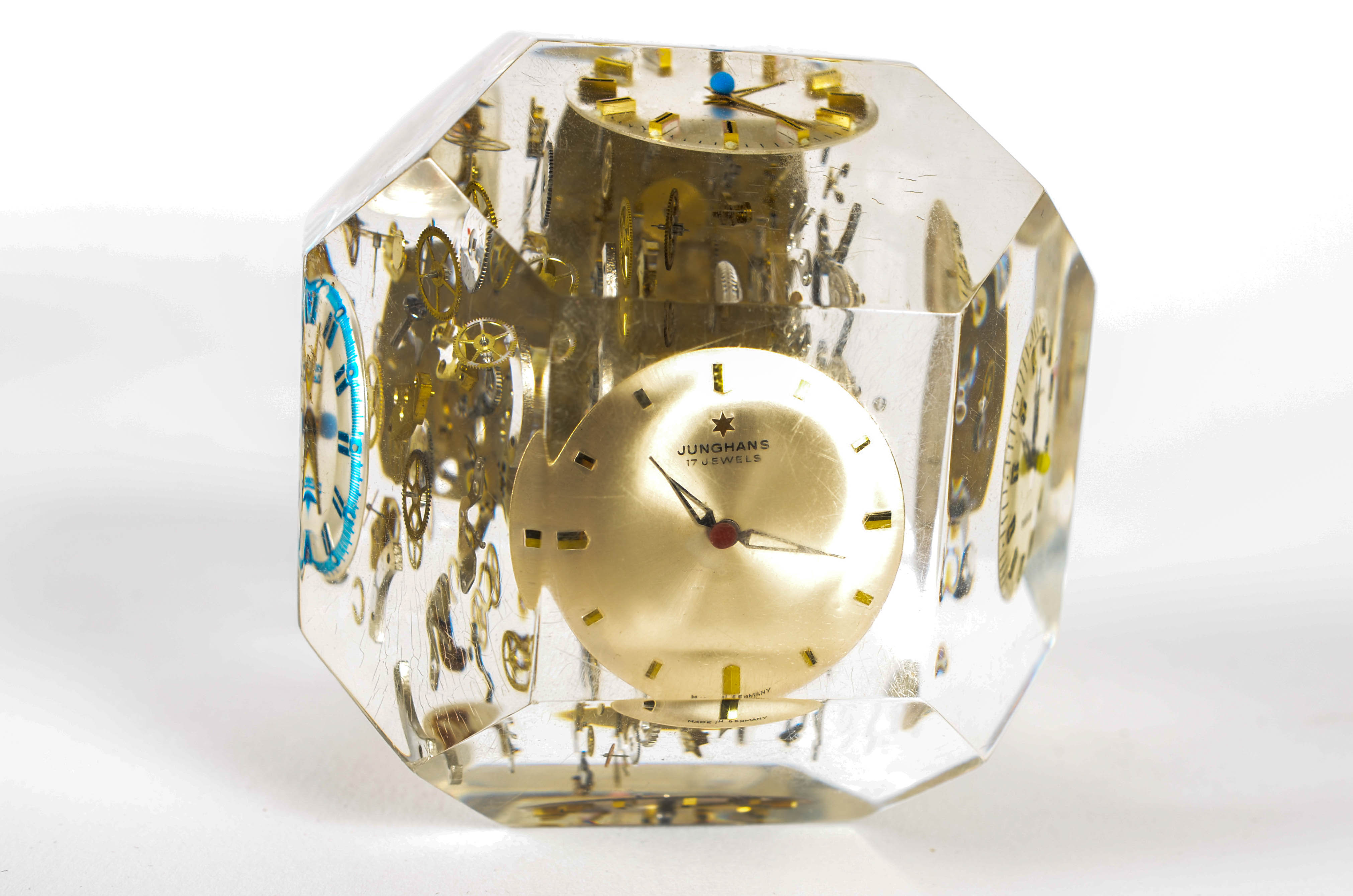 Westclox Alarm Clock and Clock Face Paperweight