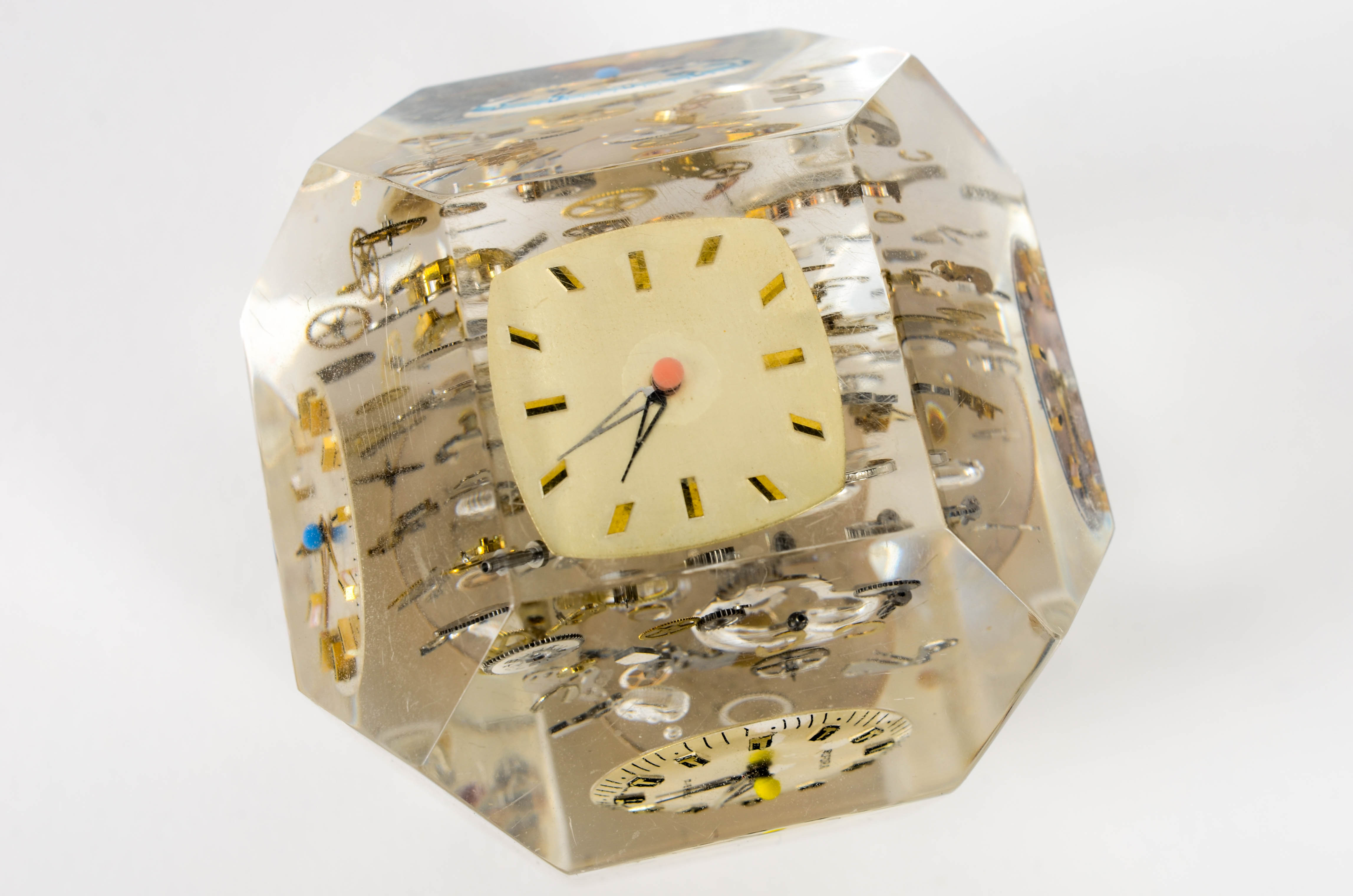 Westclox Alarm Clock and Clock Face Paperweight